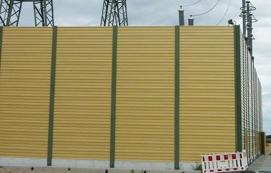 Outdoor noise protection for transformer station